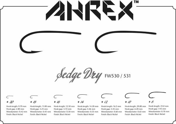 Ahrex FW530 Sedge Dry Fly Hook