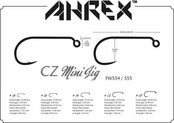 Ahrex FW554 CZ Mini Jig Hook