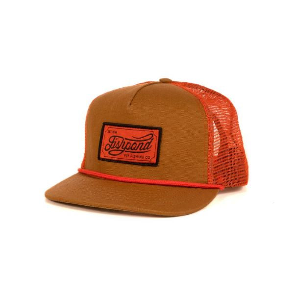 2 Lucky Fish Trucker Hat | It Set You Free Outdoors Trout Trucker Hats Dark Brown Trucker