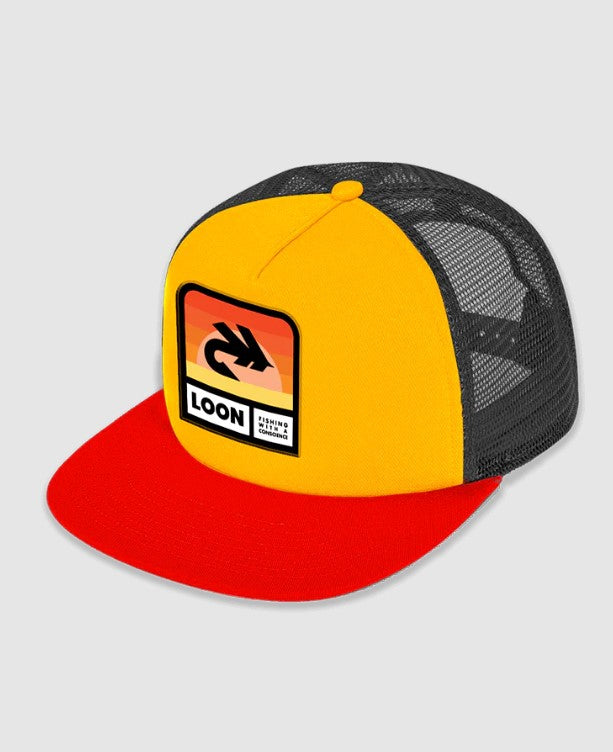 Loon Outdoors Hats Flats Yellow/Red/Black