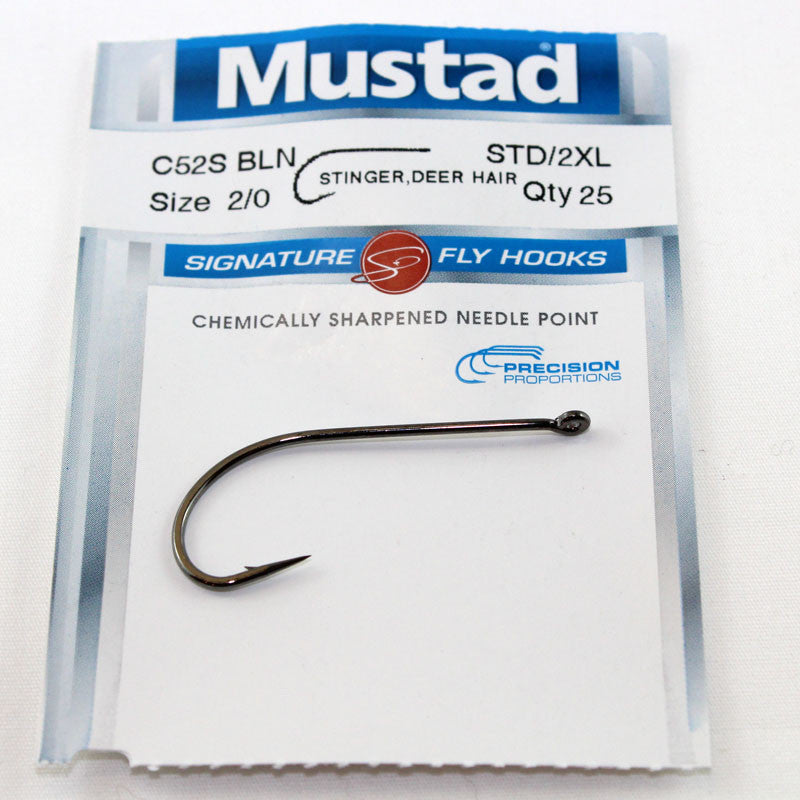 Mustad C52S Stinger, Deer Hair Hook qty 25